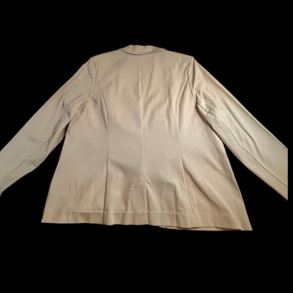 Lane Bryant Khaki Blazer 22W Minimalist Workwear suit jacket business casual - Picture 3 of 6